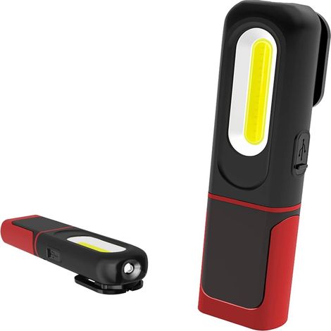 Lampe LED sans fil lavable avec interrupteur, crochet et aimant, prise de courant 7 pièces, câble USB, 3 modes de prise de courant (1/5)