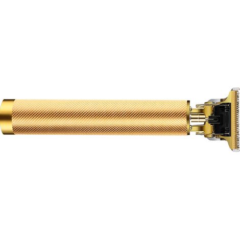 Tondeuse à cheveux électronique rechargeable USB, finition or. (1/5)