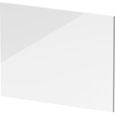 Nuie Waterproof Bath End Panel 540mm H x 700mm W - Gloss White (1/2)