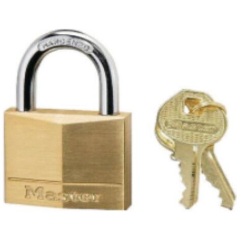 MASTER LOCK - LUCCHETTO IN OTTONE MASSICCIO - ARCO ACCIAIO TEMPERATO - 50x25x7 MM