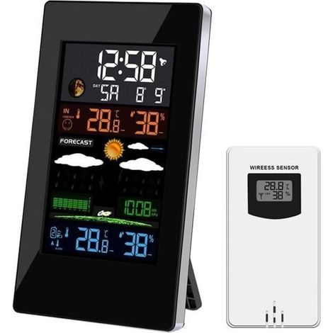 (White) Weather with probe - Indoor/Outdoor - Thermometer - Hygrometer (1/4)
