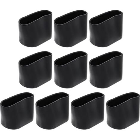 10 embouts de pieds de chaise ovales antidérapants en PVC (1/5)