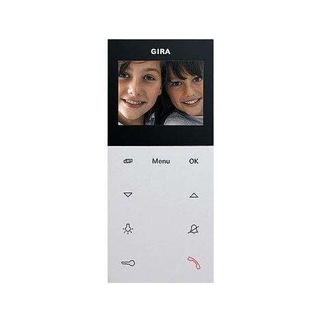 GIRA 123927 PLUS HOME STATION VID O AP SYSTEM 55 BIANCO PURO OPACO 4010337016243 CITOFONO