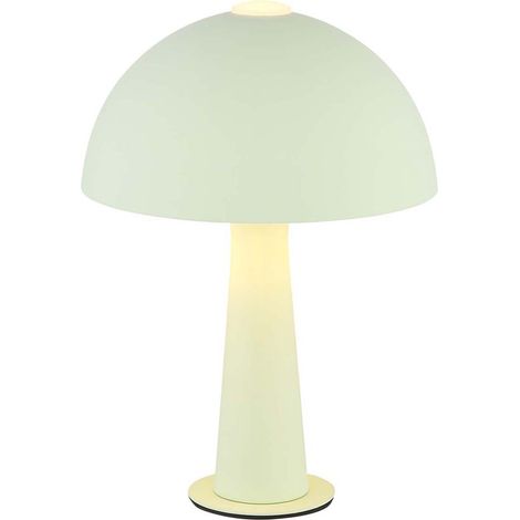 Tischleuchte Beistelllampe Nachttischleuchte Metall grün matt E14 H 28,5 cm (1/5)