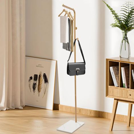 Porte - manteaux autoportante en or pour le couloir d'entrée porte - manteaux de bureau ou de chambre à coucher porte - manteaux en forme de l 67 pouces de hauteur