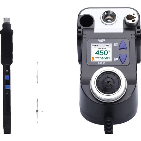 Lötkolben, Schnellheizung, LCD-Anzeige, 982 V C210 40 W S02, EU (1/2)