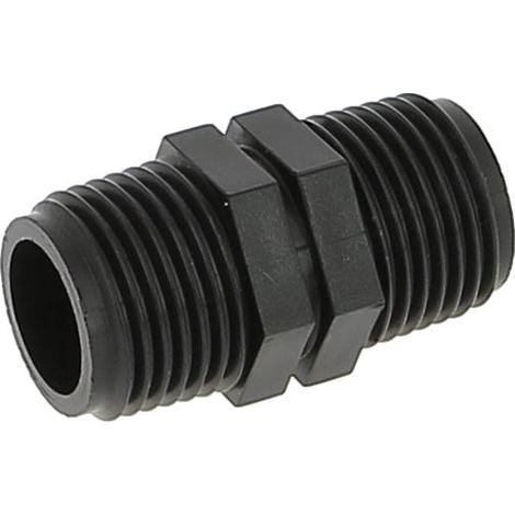 Mamelon plastique mâle-mâle 15-21 (1/2)