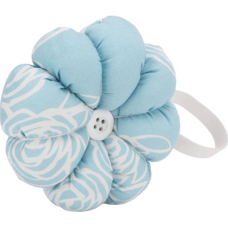 Coussin de Sécurité pour Épingle à Poignet, Idéal pour Débutants et Étudiants en Couture - Bleu Ciel Rose (1/5)