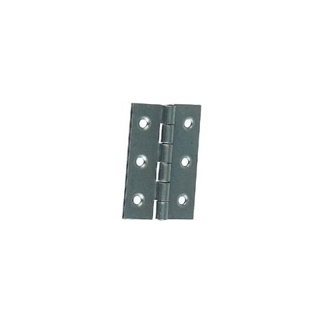 Itar – Charnière simple pour meuble – Acier zingué – Hauteur 30 mm – Largeur ouverte 19 mm – Solution durable pour projets de bricolage (1/2)