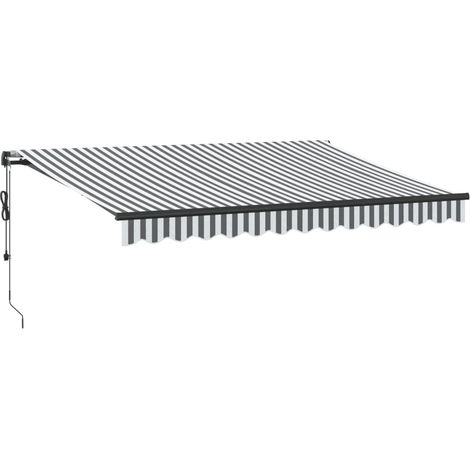 Maison Exclusive - Markise Automatisch Anthrazit und Weiß 350x250