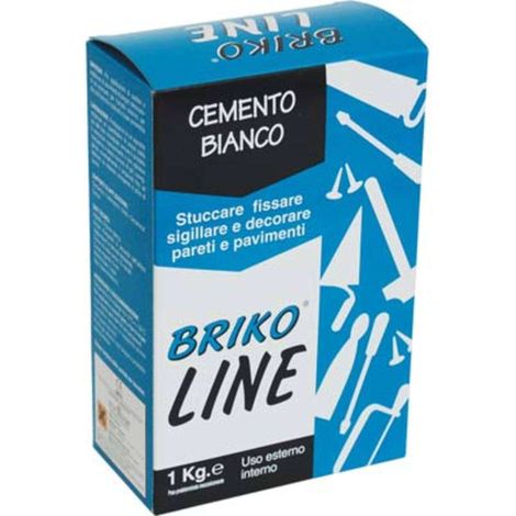 CEMENTO BIANCO BRIKO LINE - KG 1 - 12 pezzi