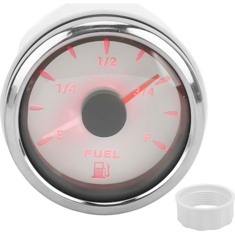 Jauge de Niveau de Carburant, Compteur de réservoir de Carburant Anti-buée Haute précision pour Bateau pour Yacht pour RV(Blanche). (1/5)