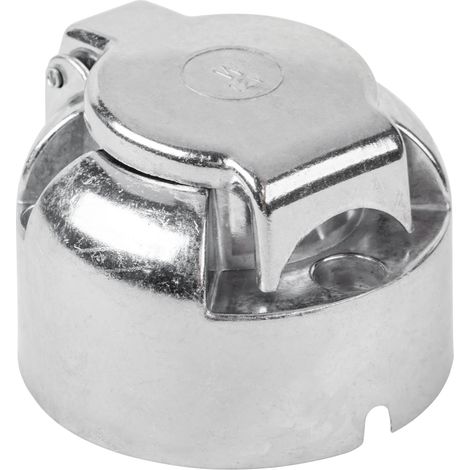 Presa per rimorchio a 7 pin, spina per rimorchio in alluminio 12/24V (1/2)