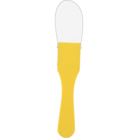 Herramienta manual portátil de hierro para desherbar con asa, para aflojar la tierra, plantar y realizar trabajos de jardinería (amarilla) (1/5)