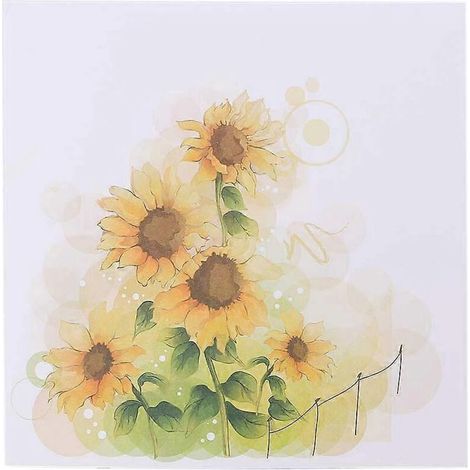 Carte de vœux 3D pop-up tournesol avec enveloppes pour femme/petite amie