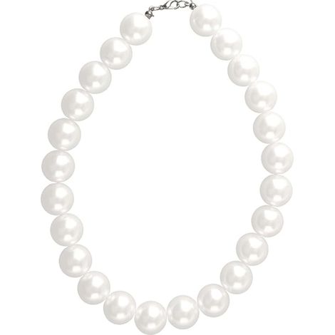 Collier ras du cou en perles d'imitation rondes, collier ras du cou pour femme, cadeau de mariage, d'anniversaire, pour maman, amies (18 mm) (1/5)