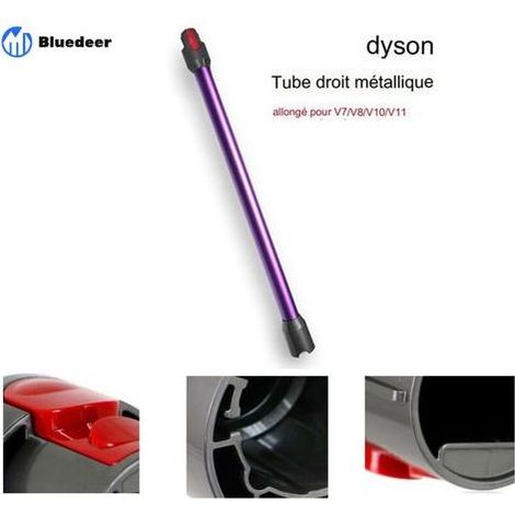 Dyson V7 V8 V10 V11 tige d'extension tube droit tige d'extension en métal accessoires pour aspirateur Tube d'extension sans fil pour aspirateur - violet. (1/4)