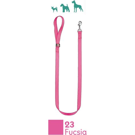 Laisse en Nylon Basic 120 cm Fuchsia pour Chiens