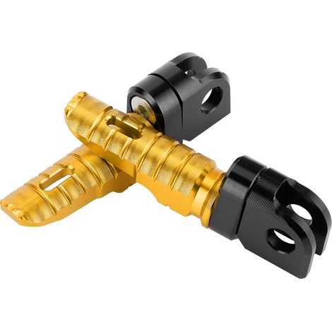 Paar vordere Fußrasten aus Aluminiumlegierung, passend für Kawasaki Ninja Z125 PRO, Z250/SL, Z400, Z900, Gold (1/5)
