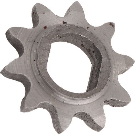 Pignon 10 dents en acier trempé pour moteur 1020, fixation par trous H, robuste et longue durée de vie. (1/5)