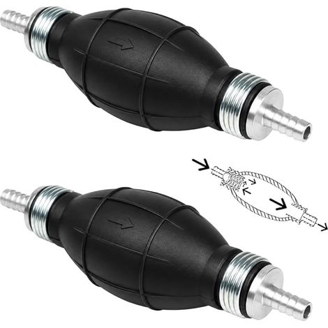 Set aus 2 manuellen 8-mm-Kraftstoffpumpen, Wasserförderpumpen, Flüssigkeitspumpen, Handpumpen, Notpumpen mit Rückschlagventil für Auto und Boot. (1/5)