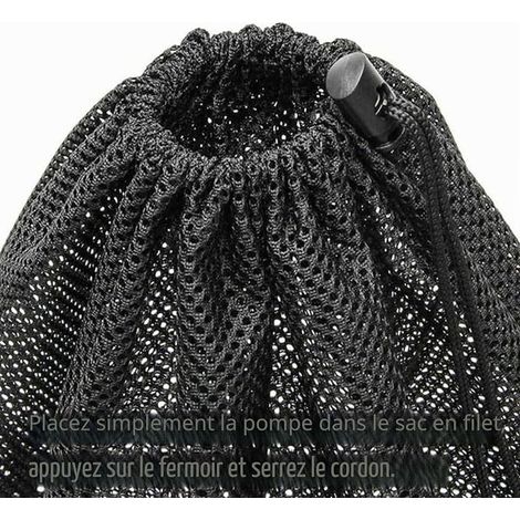 Pump Barrier Bag, Mesh Pump Filter Bags, Household Pump Strainers, Black Drawstring Filter Bags for Ponds, Gardens (1/3)