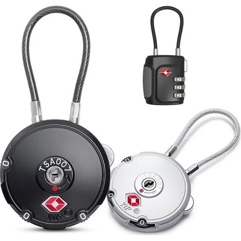 Cadenas à combinaison TSA pour les douanes, cadenas à code pratique pour les douanes, cadenas de voyage portable antivol, outil de sécurité (1/5)