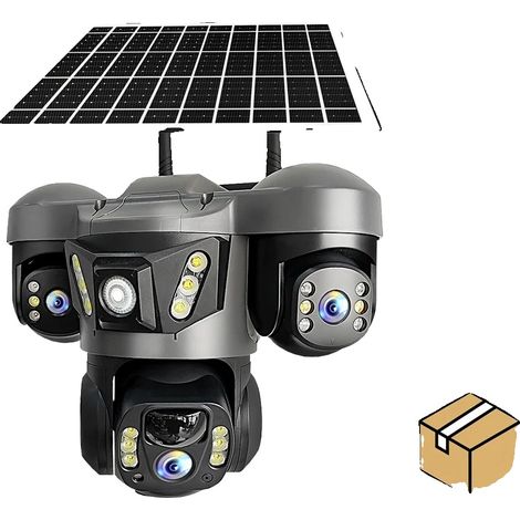 Cámara solar, tres lentes, conectividad 4G, cámara 4G sin tarjeta, tipo C, PAL (1/2)