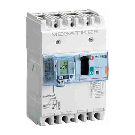 BTIT714B160D Interruttore scatolato MEGATIKER M1 160B magnetotermico 3P+N/2 - In= 160A - Icu 25kA