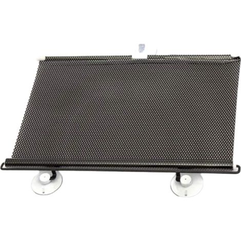 Store occultant sans perçage pour balcon, ventouse, store temporaire polyvalent, portable, léger, pour porte (points noirs en maille (1/5)