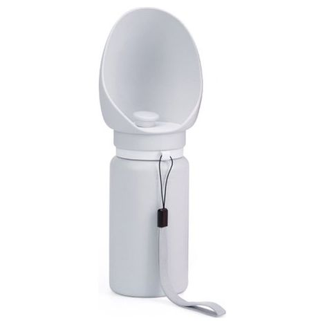 Borraccia per cani 2 in 1, portatile, a prova di perdite e pieghevole, realizzata in silicone con ciotola integrata, adatta anche come tazza da viaggio per alimenti. (1/4)