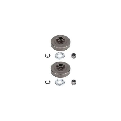 Pignons tambour embrayage STIHL Transmission moteur 2pcs, compatible 017/018/021/023/025/MS170-MS250 Propriétaires STIHL (1/4)