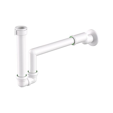 SIFONE U-JUNIOR CON TERMINALE ECCENTRICO 2,5 CM- D. 32/40 - 1 -11/4- BONOM- pezzi 1 (1/2)