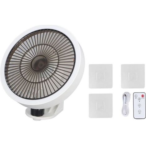 Ventilateur Mural Oscillant avec Télécommande et Veilleuse Intégrée – 3 Vitesses Réglables pour Chambre, Bureau ou Garage (1/4)