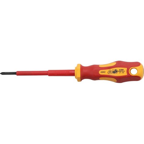 Destornillador electricista bgs technic VDE 75 mm cruz (1/2)