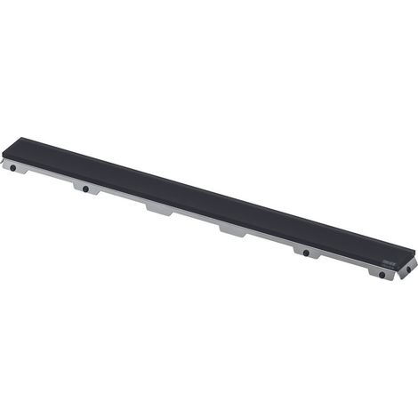 TECEdrainline tapa de cristal, para canal de ducha, negro