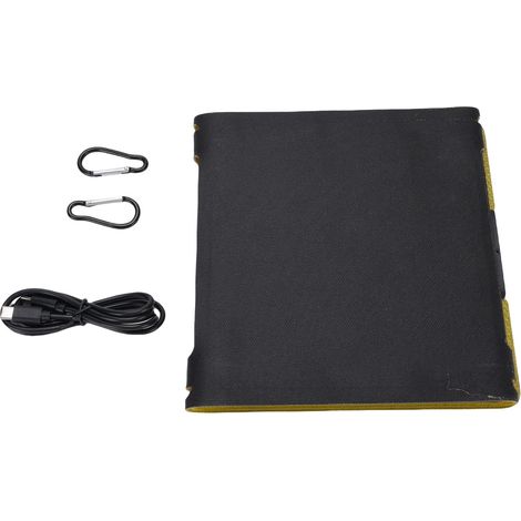 Chargeur de panneau solaire en Silicone monocristallin ETFE 4 pliable, Super mince, Double Type C pour ordinateurs portables et téléphones (1/5)
