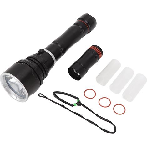 torche de plongée LED 4800 lm étanche IPX8 portée de 80 à (1/4)