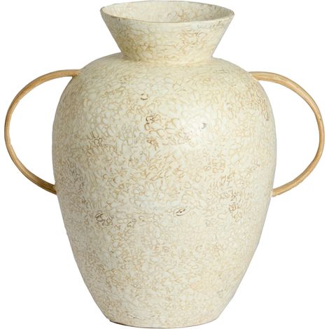 Vaso bianco in bambù naturale Light & Living Leri (1/3)