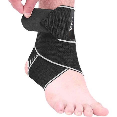 Chevillère réglable - Support de cheville flexible ultra fin - Pour course à pied, football, gauche et droite (1/5)