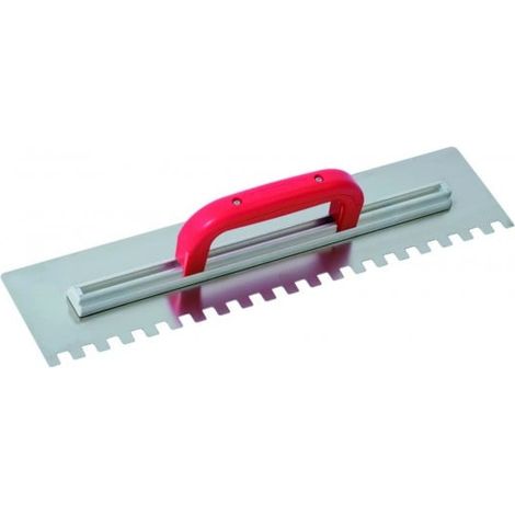 SOFOP TALIAPLAST - Platoir à colle inox 49x11,5 dents carrées 12mm