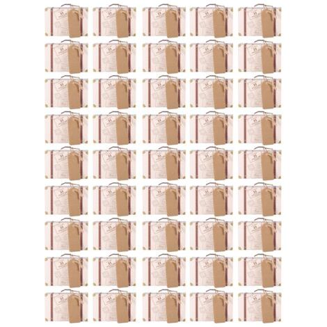 QORVA-50 pièces/ensemble nouvelle Mini valise élégante Portable carton bonbons bote-cadeau de mariage fête d'anniversaire