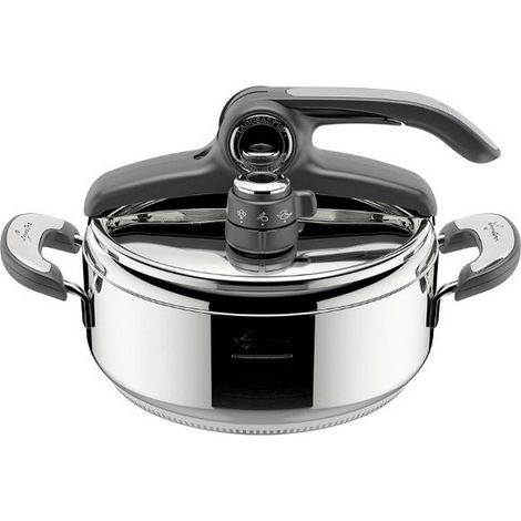 Lagostina Novia LagoEasy'Up Schnellkochtopf Silber 5 Liter