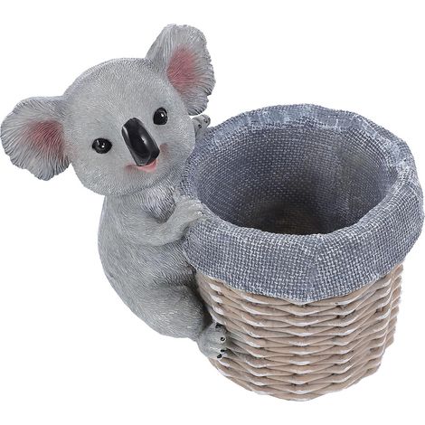 Koala und Aufbewahrungseimer aus Kunstharz Stifthalter
