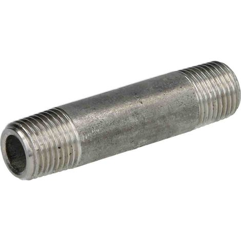 Mamelon fileté Inox à visser MM1 - Lg 180 mm