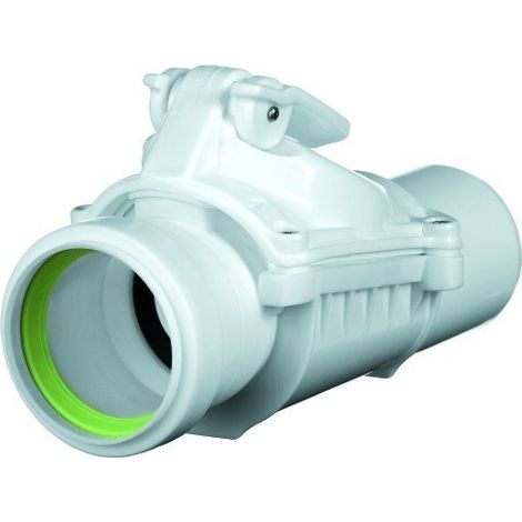 Válvula antirretorno PP-HT dn50 versión A, sanitaria para aguas residuales internas, color blanco (1/4)