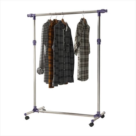 SunJet Porte-manteau, vestiaire sur pied, à roulettes - Réf. J8YTJGCHOFA4 (1/5)
