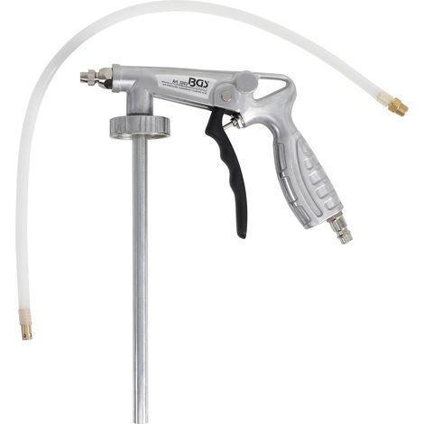 Bgs Technic – Pistolet pneumatique antigravillon insonorisant avec flexible 500mm – Pour textures épaisses et fines – Pression élevée
