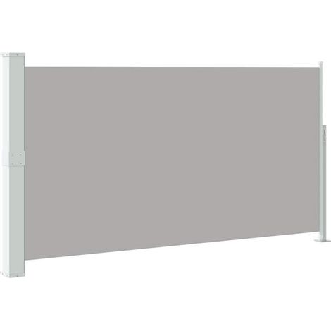 Store latéral rétractable pour terrasse 160 x 300 cm gris (1/5)