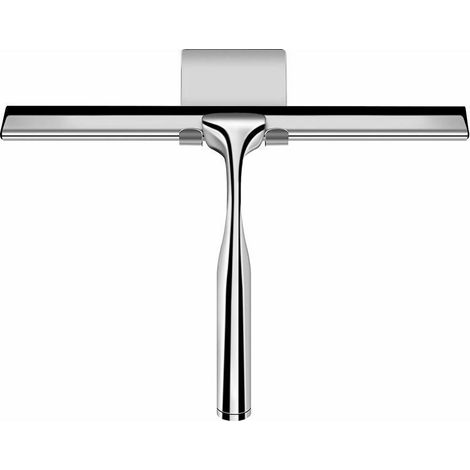 Tergivetro per doccia in acciaio inox, tergivetro per finestre, tergivetro per doccia da un pollice, tergivetro per doccia a parete con staffa senza foratura per porte della doccia, bagno, cucina (1/4)